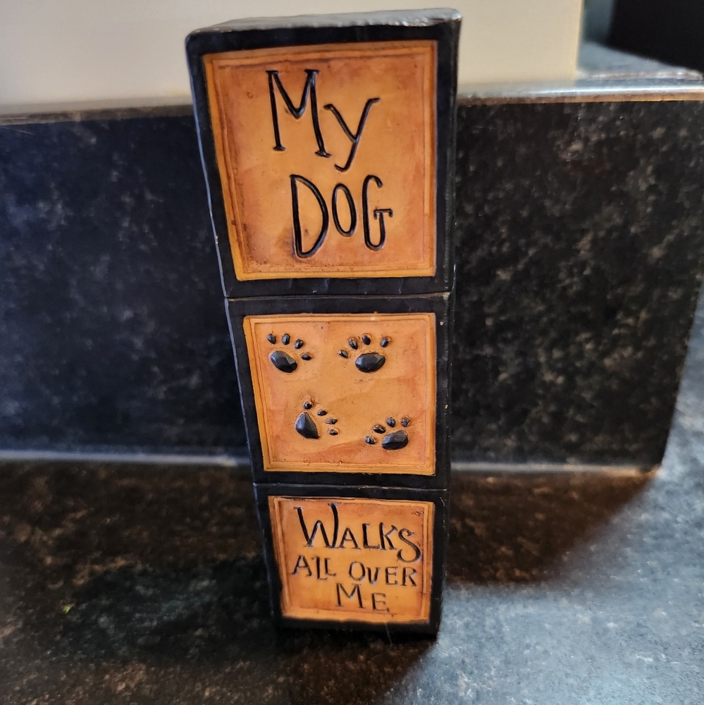 Blossom Bucket Dog/Cat Walks All Over Me Figurine